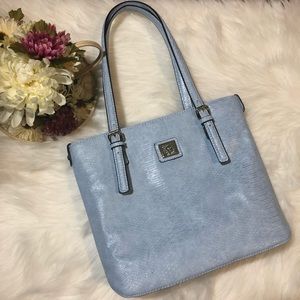 Ann Klein sky blue tote